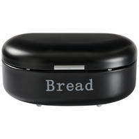 CHLEBNÍK - černá/barvy stříbra, Konvenční, kov/plast (40,5/26,5/18,8cm) - Homeware Profession.