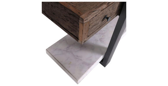 KONSOLENTISCH Beachclub Recyclingholz massiv Anthrazit, Naturfarben, Weiß, Dunkelbraun  - Anthrazit/Dunkelbraun, LIFESTYLE, Holz/Stein (135/45/79cm) - Landscape