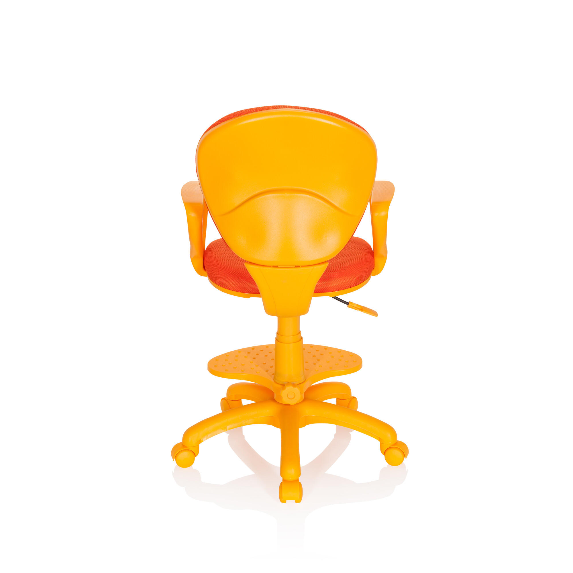 OTOČNÁ ŽIDLE PRO MLÁDEŽ, oranžová - oranžová, Basics, plast (53/83-95/51cm) - MID.YOU