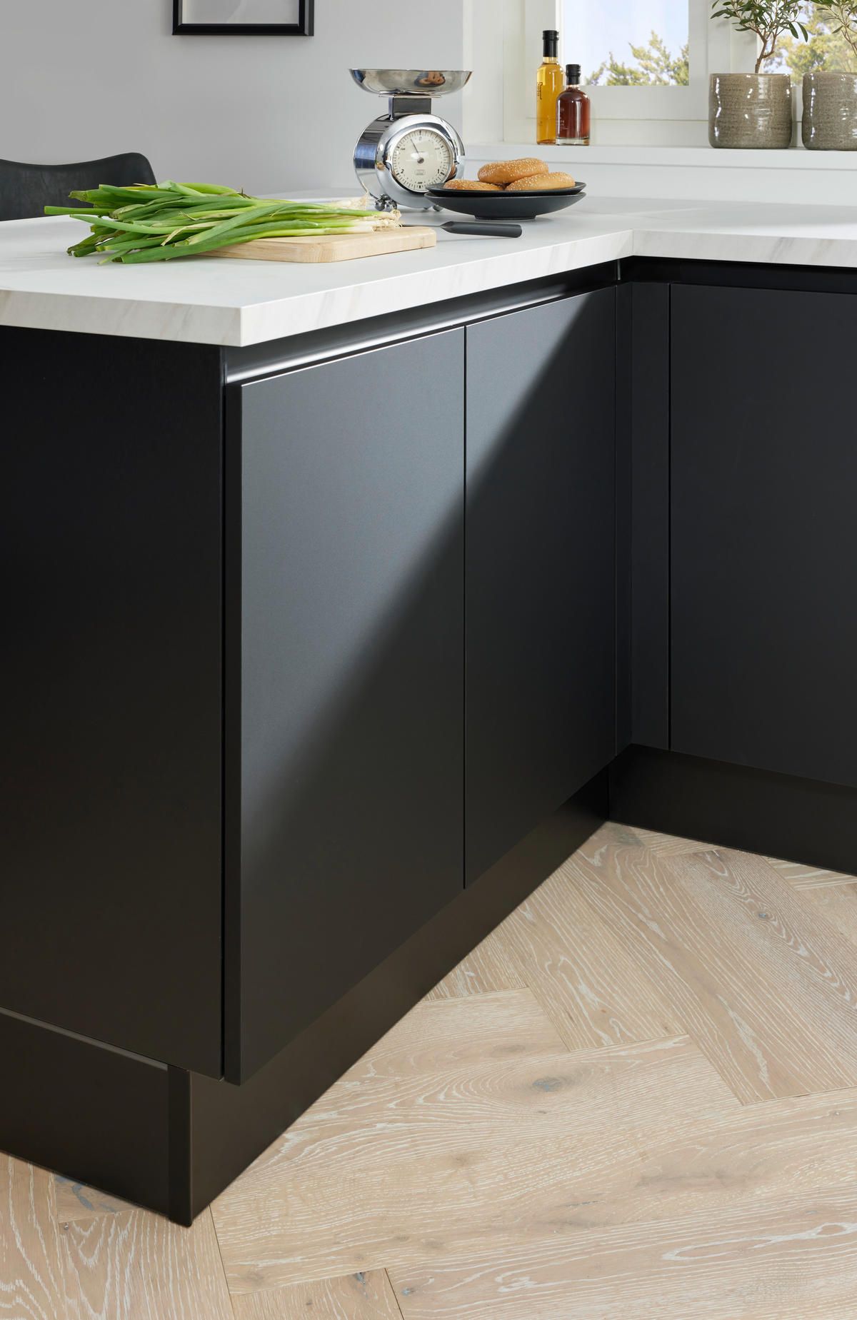 EINBAUKÜCHE MATIRA  - Schwarz/Grau, Design, Holzwerkstoff - Novel