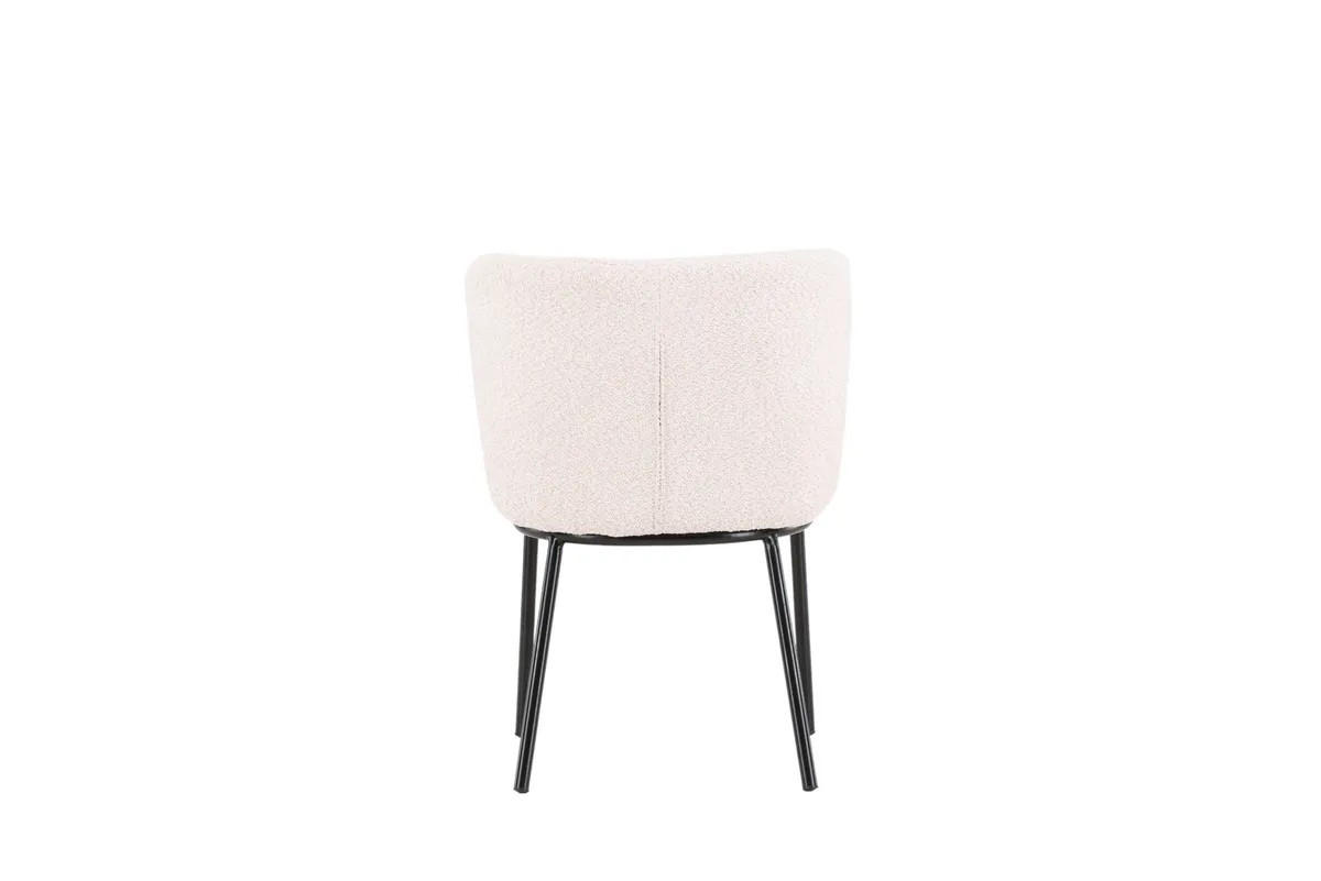 STOLSET 2 styck kan torkas av   svart, vit  - vit/svart, Modern, metall/textil (47/77/57cm) - Livetastic
