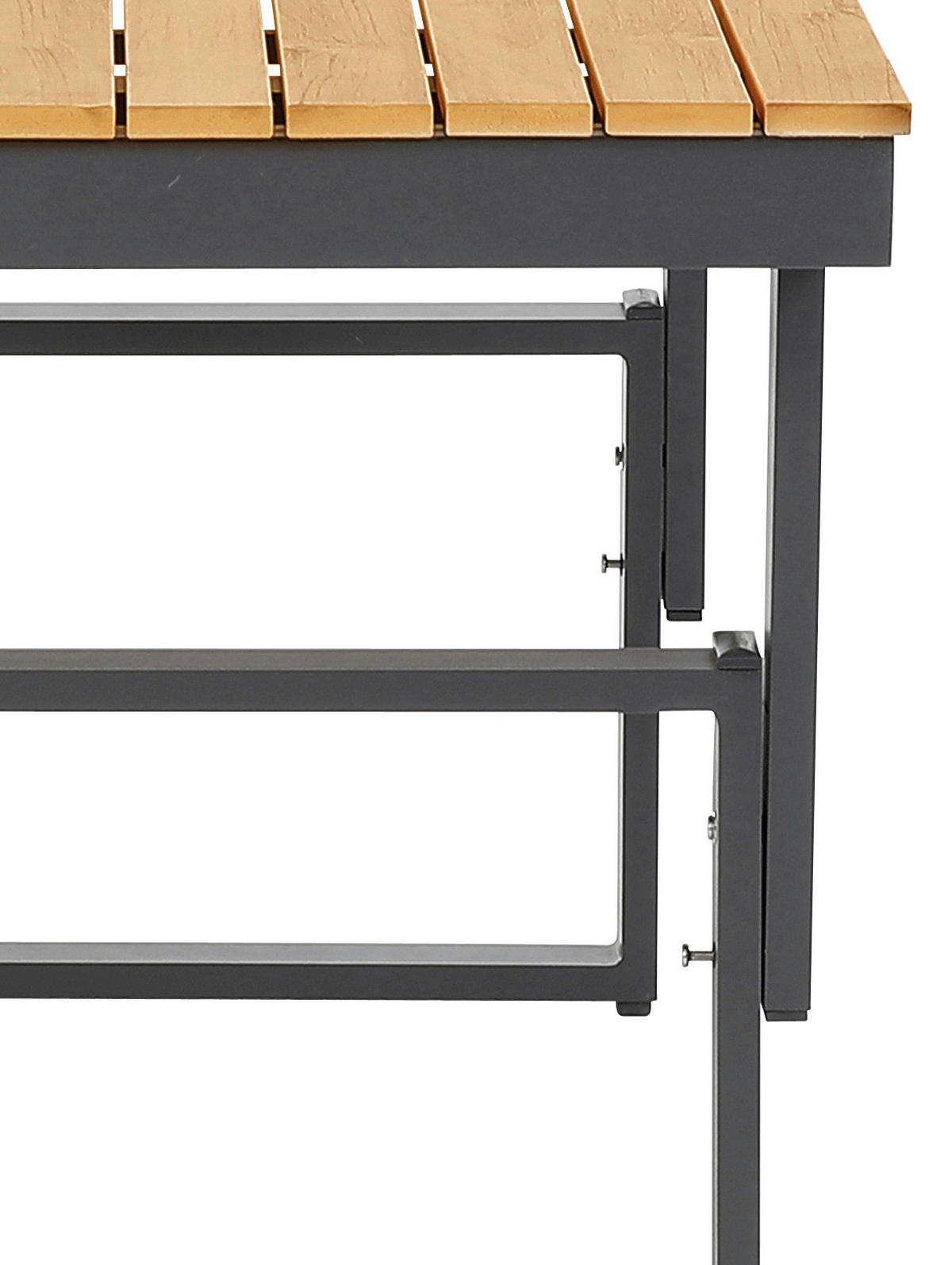 LOUNGEGARNITUR 17-teilig   210/75/210 cm Akazie Hartholz Aluminium  - Anthrazit/Braun, MODERN, Holz/Textil (210/75/210cm) - Gardenson