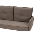 SITZBANK 180/93/67 cm Cord Braun Metall  - Schwarz/Braun, Design, Textil/Metall (180/93/67cm) - Novel