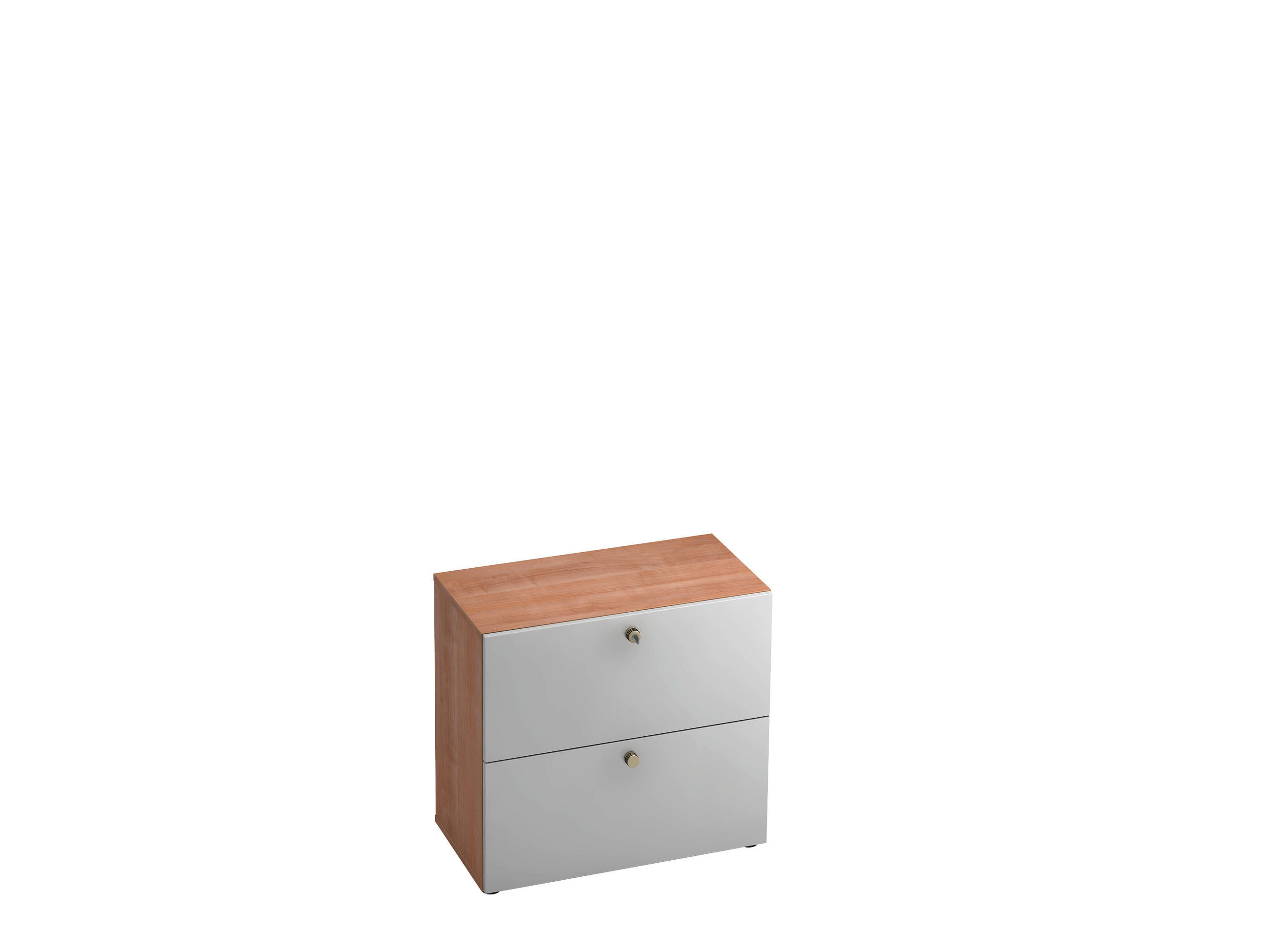 HÄNGEREGISTERELEMENT Silberfarben, Nussbaumfarben  - Silberfarben/Nussbaumfarben, KONVENTIONELL, Holzwerkstoff/Kunststoff (80/74,8/42cm) - Venda