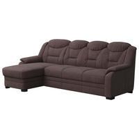 ECKSOFA in Chenille Braun  162/257 cm  - Braun, Basics, Kunststoff/Textil (162/257cm) - MID.YOU