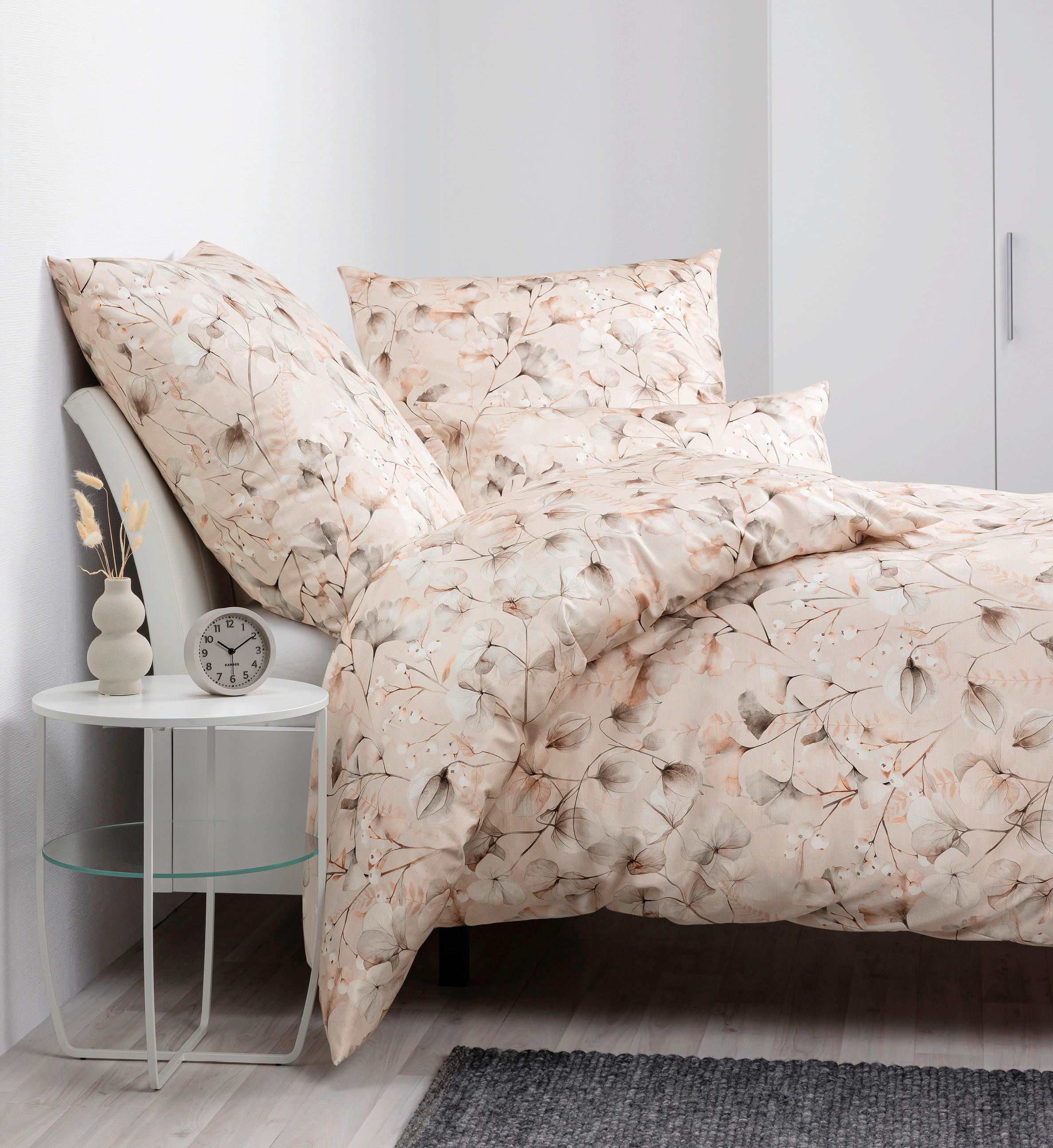 BETTWÄSCHE Makosatin 135/200 cm  - Naturfarben, Design, Textil (135/200cm) - Janine