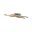 LED-DECKENLEUCHTE 100/25/12,5 cm   - Eichefarben, LIFESTYLE, Holz/Kunststoff (100/25/12,5cm) - Novel