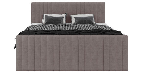 BOXBETT 180/200 cm  in Braun  - Schwarz/Braun, Basics, Kunststoff/Textil (180/200cm) - Carryhome