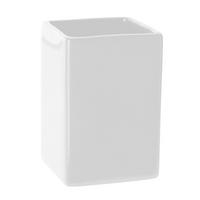 KELÍMEK NA ZUBNÍ KARTÁČEK bílá - bílá, Basics, keramika (7/11/7cm) - Sadena