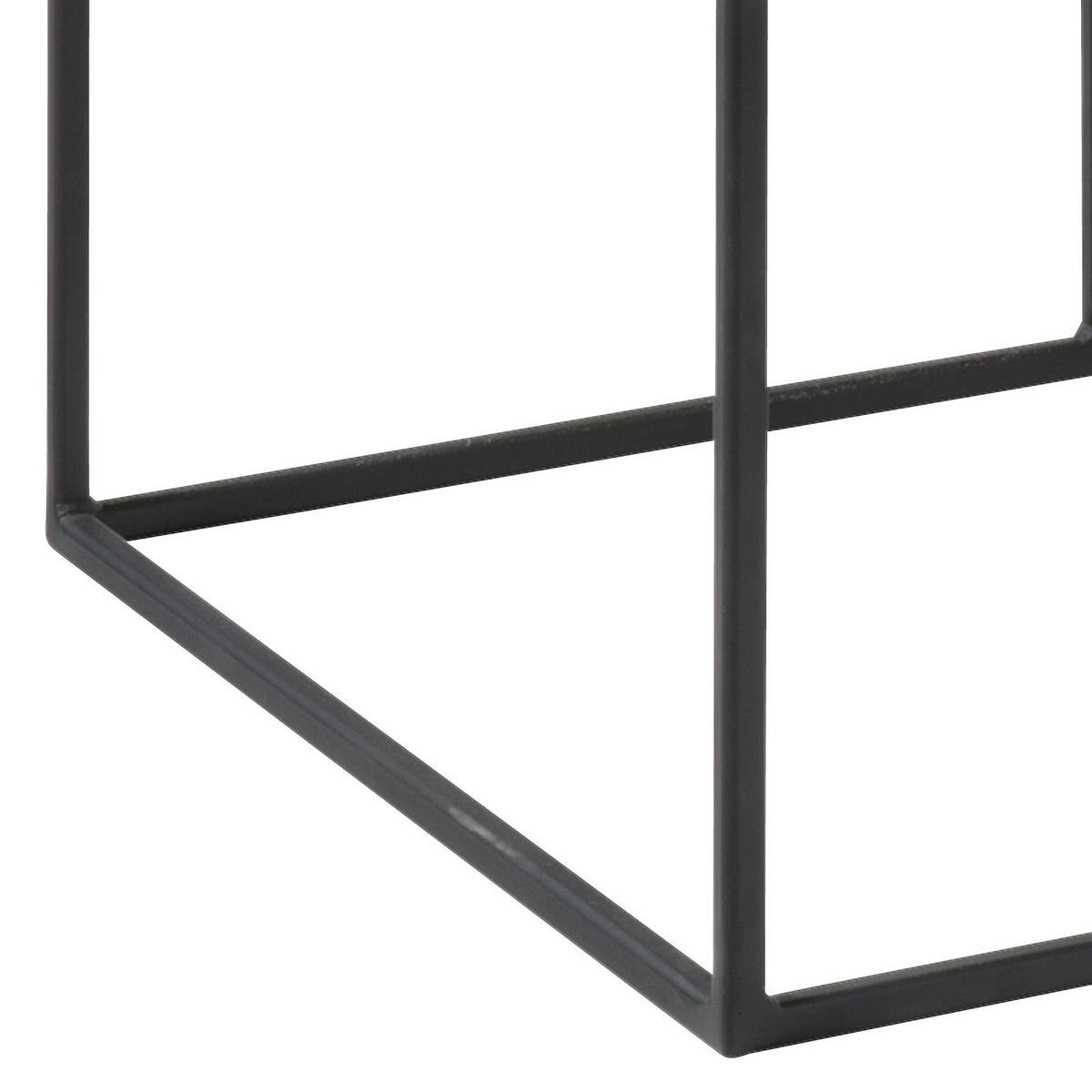 KLUB STOČIĆ  prozirna, crna, boja hrasta  - prozirna/boja hrasta, Moderno, staklo/drvo (110/60/42cm) - Hom`in