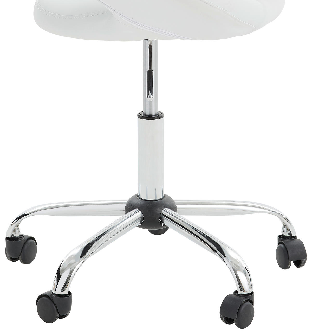Scaun birou tineret - alb/culoare crom, Design, plastic/metal (68/84-96/56cm) - Carryhome