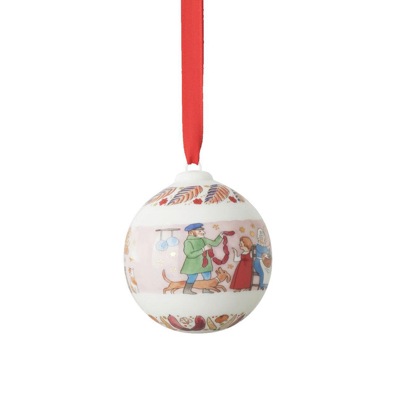 CHRISTBAUMANHÄNGER Porzellankugel - Weihnachtskugel 2026  - Multicolor, Basics, Keramik (6/8cm) - Hutschenreuther