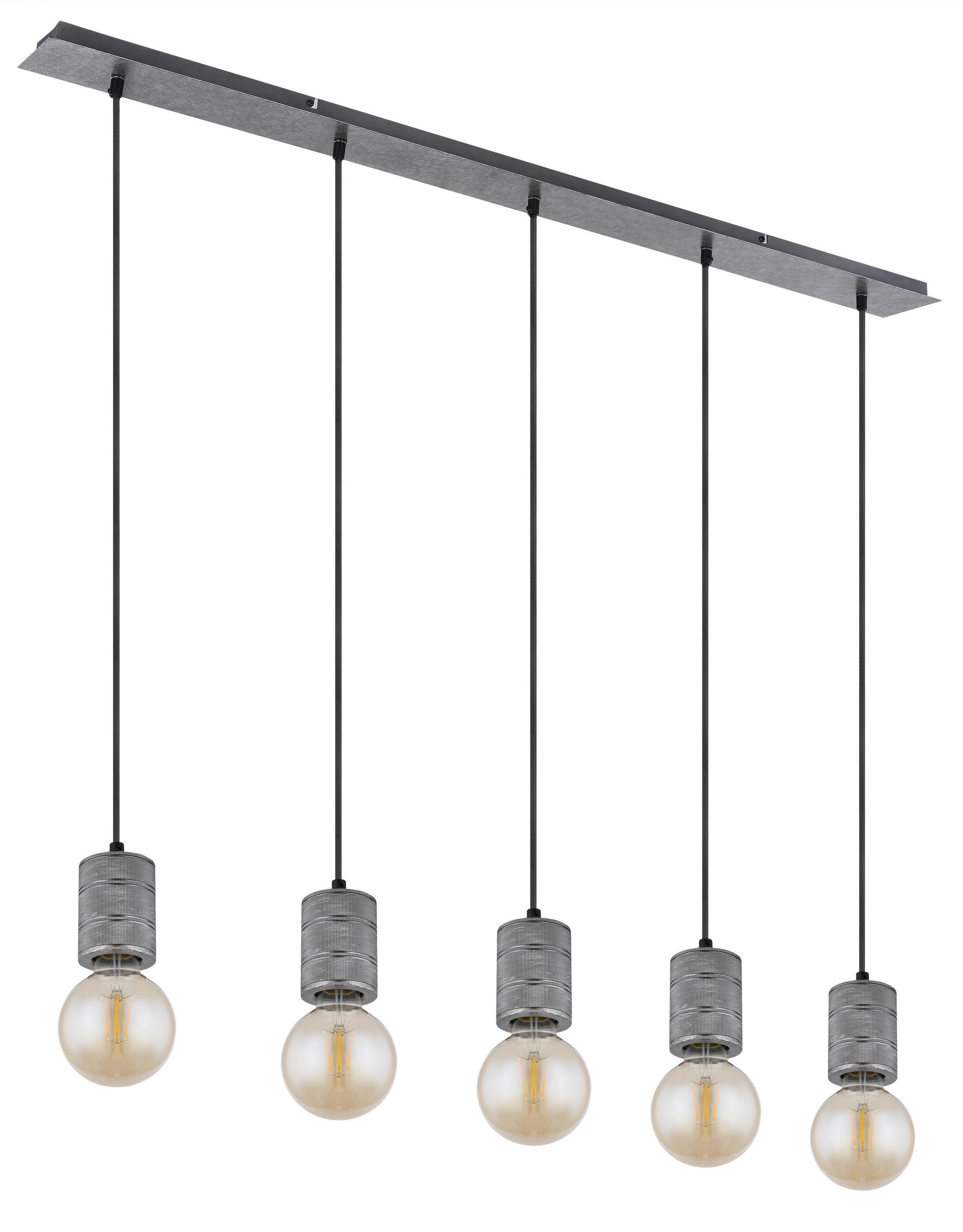 HÄNGELEUCHTE 115/10/120 cm - Silberfarben, Basics, Metall (115/10/120cm) - Globo