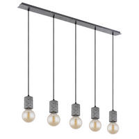 HÄNGELEUCHTE 115/10/120 cm    - Silberfarben, Basics, Metall (115/10/120cm) - Globo
