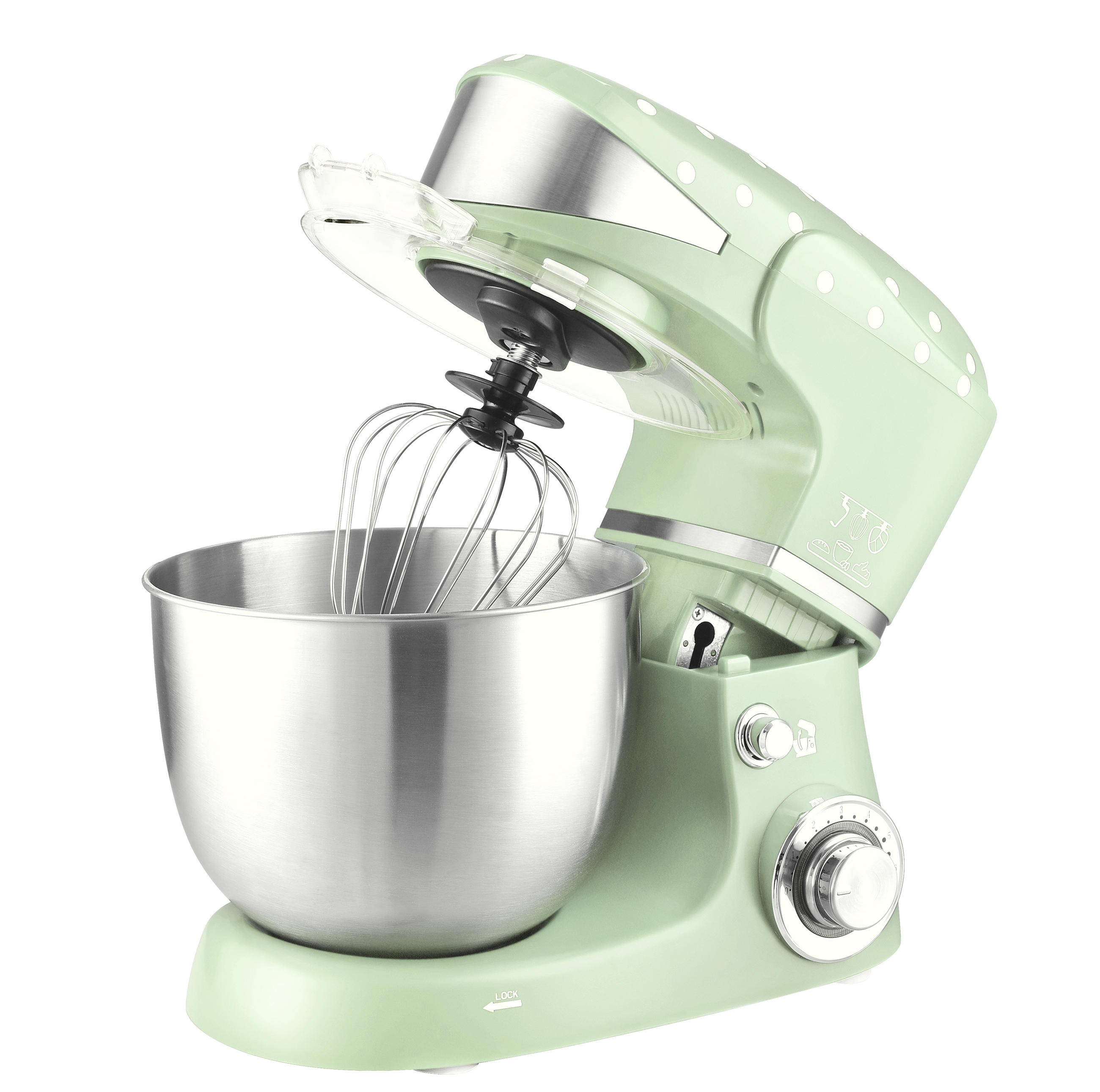KÜCHENMASCHINE TKG M 3014 MI Kalorik  - Silberfarben/Grün, Basics, Kunststoff/Metall (35,8/32/23,5cm)