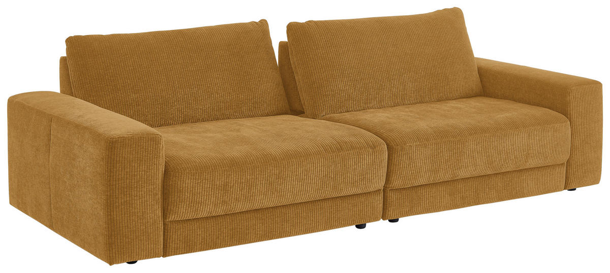 BIGSOFA in Chenille, Jacquard Cognac  - Cognac/Schwarz, Design, Kunststoff/Textil (270/83/125cm) - Niels Andersson