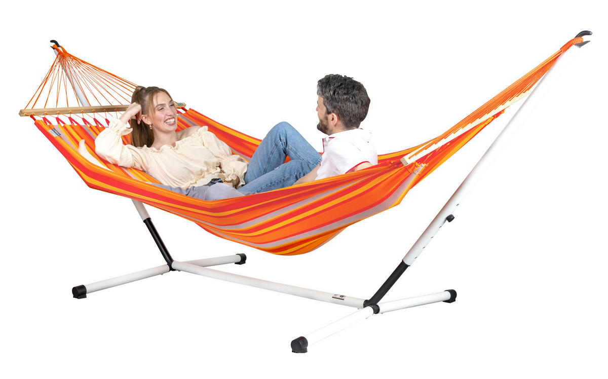STOJAN NA HOJDACIU SIEŤ  - Konventionell, kov (320-365/115/110-130cm) - La Siesta