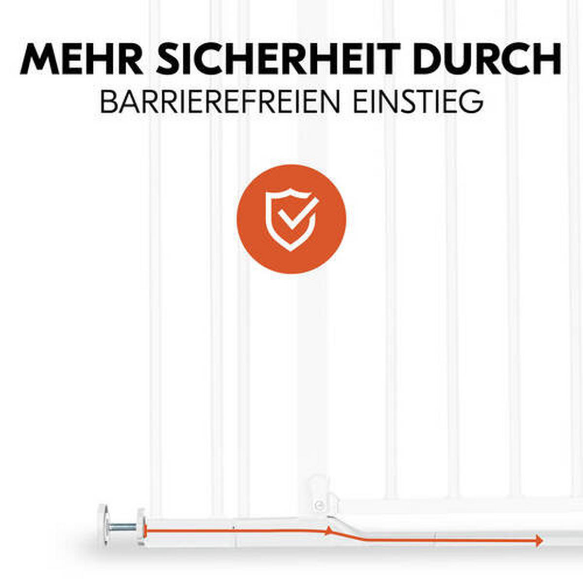 TREPPENSCHUTZGITTER  - Weiß, Basics, Kunststoff/Metall (84 - 89/77/4cm) - Hauck