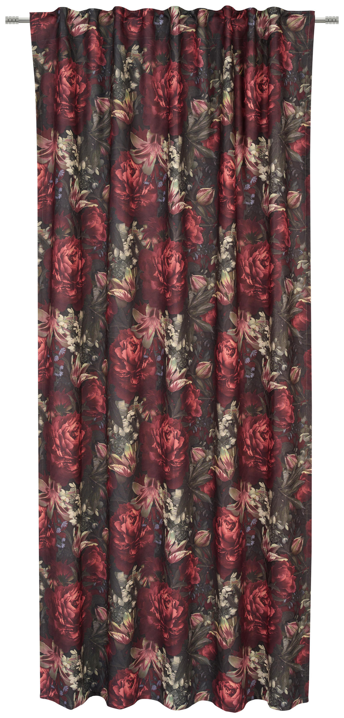 DEKOSTOFF per lfm blickdicht  - Rot, KONVENTIONELL, Textil (145cm) - Esposa