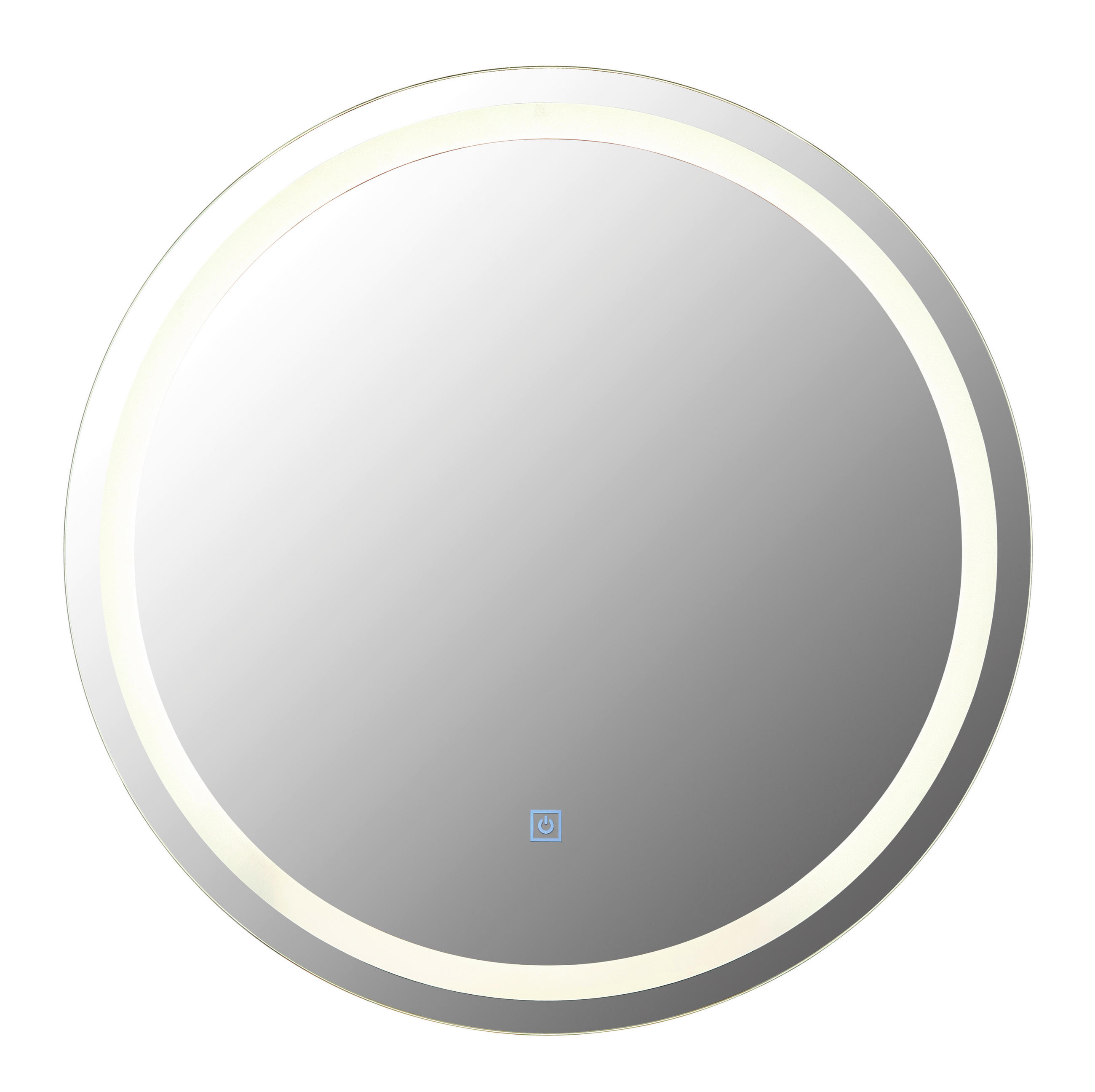 BADEZIMMERSPIEGEL 55/0,4/2,4 cm  - KONVENTIONELL, Glas/Kunststoff (55/0,4/2,4cm) - Globo