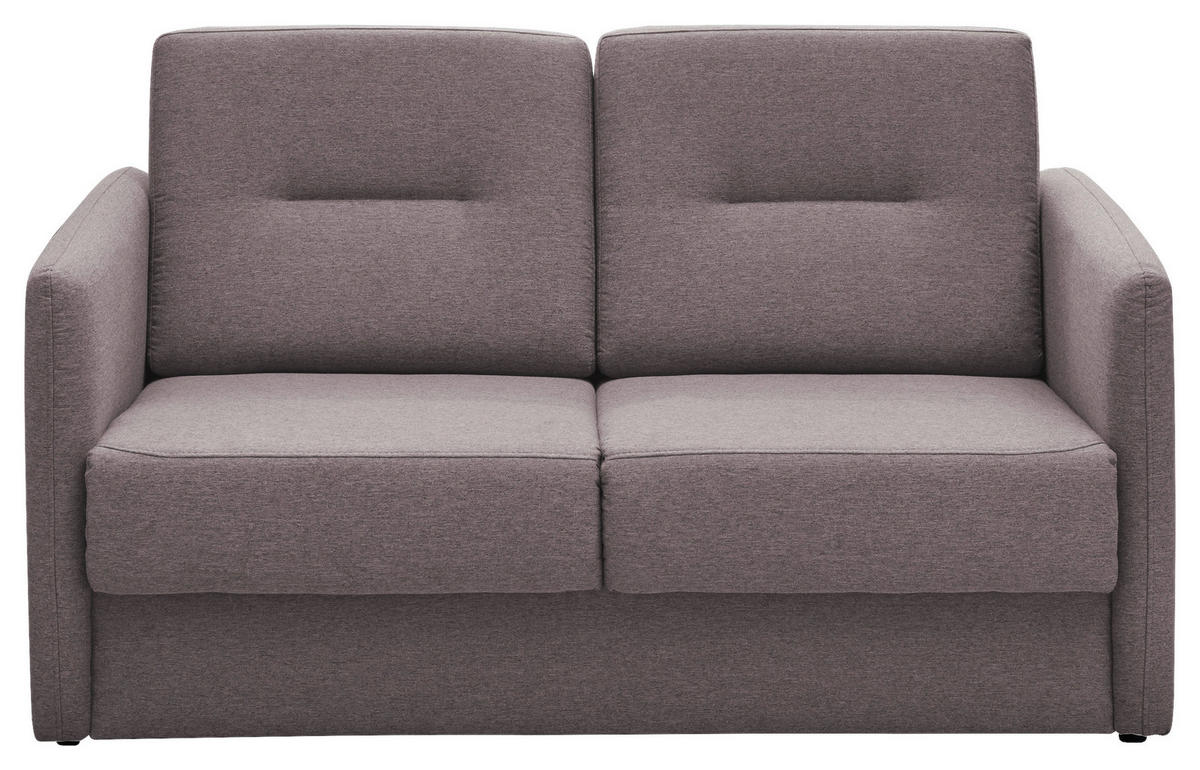 SCHLAFSOFA in Mikrofaser Rosa  - Schwarz/Rosa, KONVENTIONELL, Kunststoff/Textil (147/89/87cm) - Livetastic