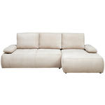 ECKSOFA  in Webstoff Naturfarben  - Schwarz/Naturfarben, KONVENTIONELL, Kunststoff/Textil (282/162cm) - Carryhome