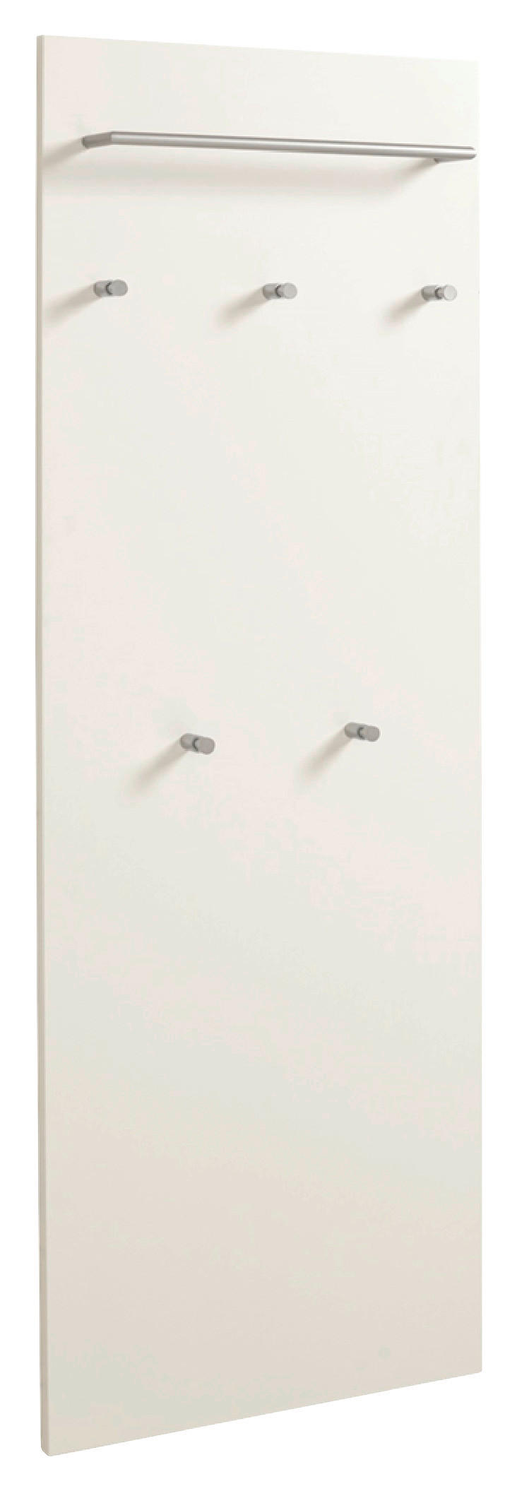 GARDEROBENPANEEL  in 60/170/10 cm  - Silberfarben/Weiß, Design, Holzwerkstoff (60/170/10cm)