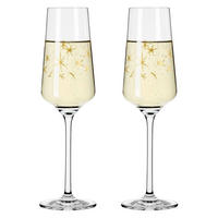 CHAMPAGNERGLAS Celebration Deluxe 230 ml 2-teilig  - Goldfarben, Glas (14,9/26,6/7,2cm) - Ritzenhoff