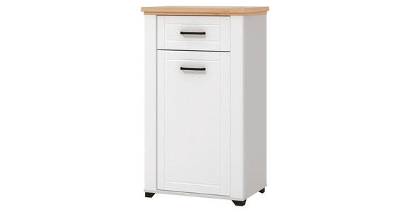 GARDEROBE 5-teilig  in 260/194,5/41 cm  - Weiß/Eiche Artisan, Basics, Holzwerkstoff (260/194,5/41cm) - Carryhome