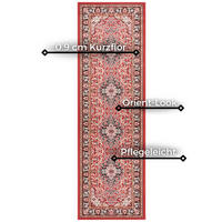 VINTAGE-TEPPICH 80/250 cm Mirkan Rot, Multicolor  - Rot/Multicolor, Basics, Kunststoff/Textil (80/250cm) - Hanse Home