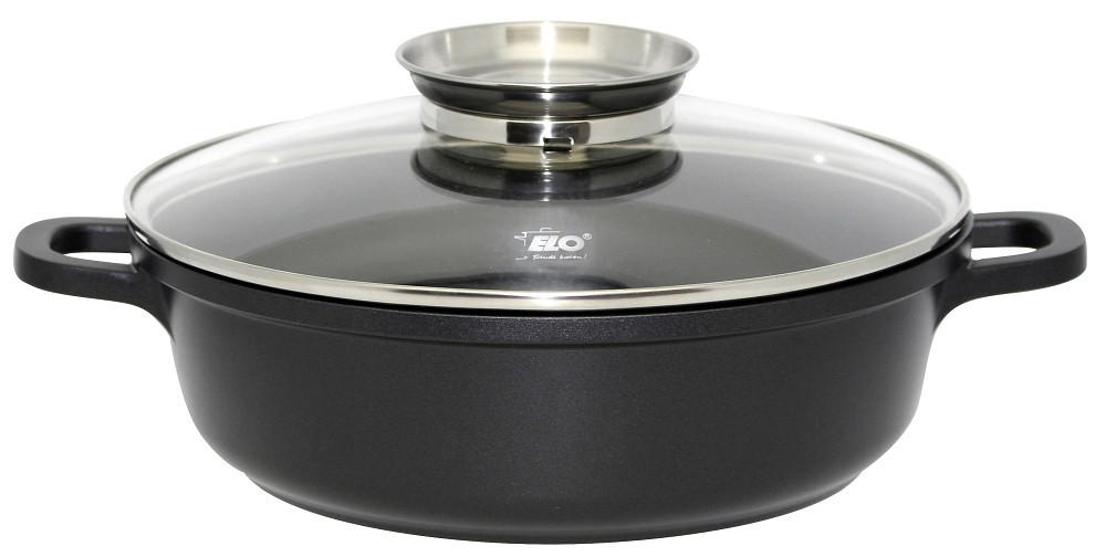 SERVIERPFANNE ELo Alucast Servierpfanne 28 cm cm  - Basics, Metall (28 cmcm) - ELO
