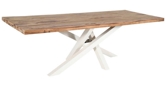 TISCHGESTELL in Metall 160/70/72 cm - Creme, Design, Metall (160/70/72cm) - Landscape