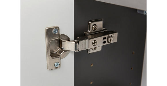 HÄNGESCHRANK 40/64/20 cm - Schwarz/Graphitfarben, KONVENTIONELL, Holzwerkstoff/Metall (40/64/20cm) - Xora