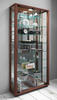 VITRINE in Nussbaumfarben  - Nussbaumfarben, MODERN, Glas/Kunststoff (59/114,8/18cm) - MID.YOU