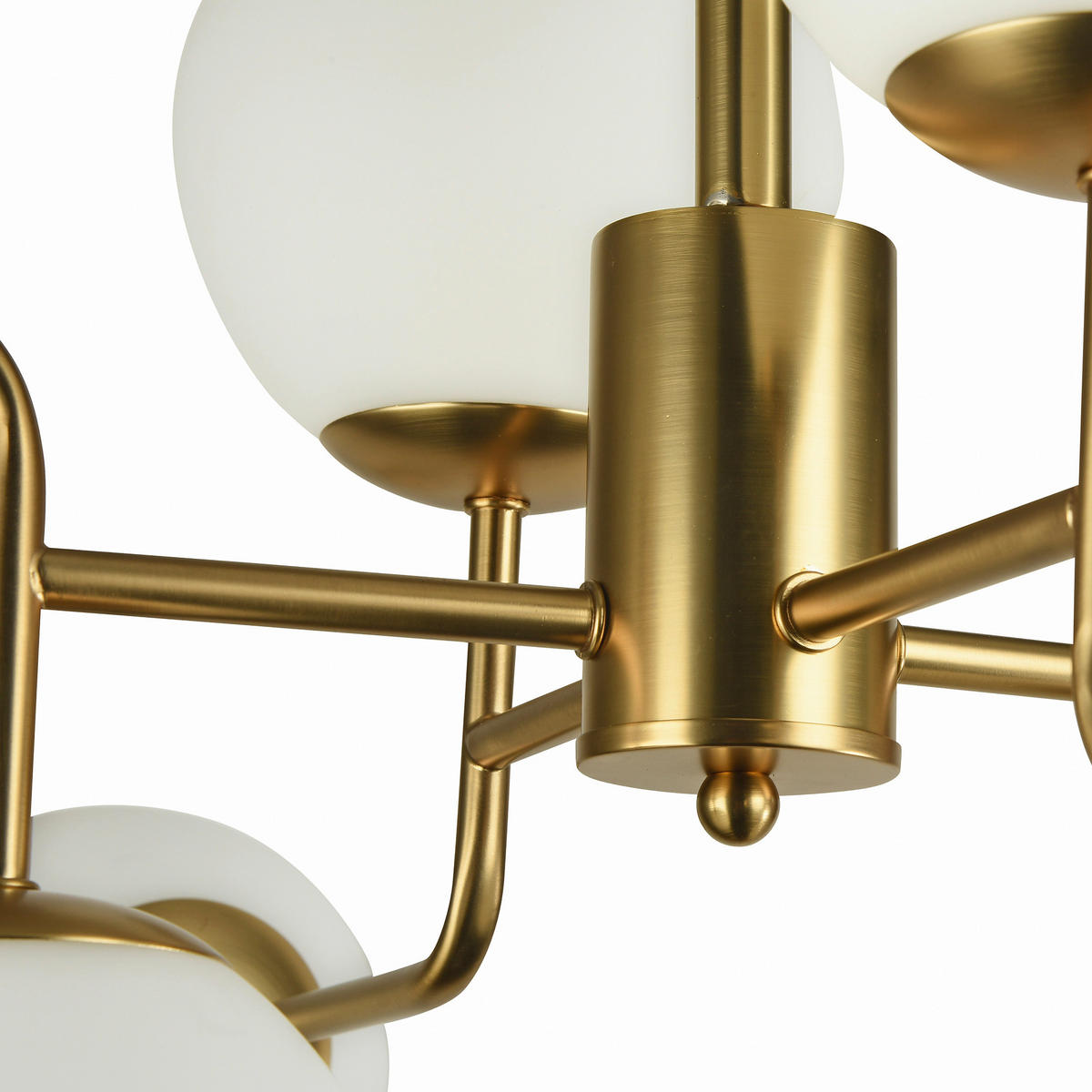 KRONLEUCHTER 96/26,5/57 cm   - Messingfarben, Trend, Glas/Metall (96/26,5/57cm) - MAYTONI