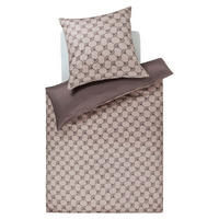 WENDEBETTWÄSCHE Cornflower Double Makosatin 135/200 cm  - Taupe, Design, Textil (135/200cm) - Joop!