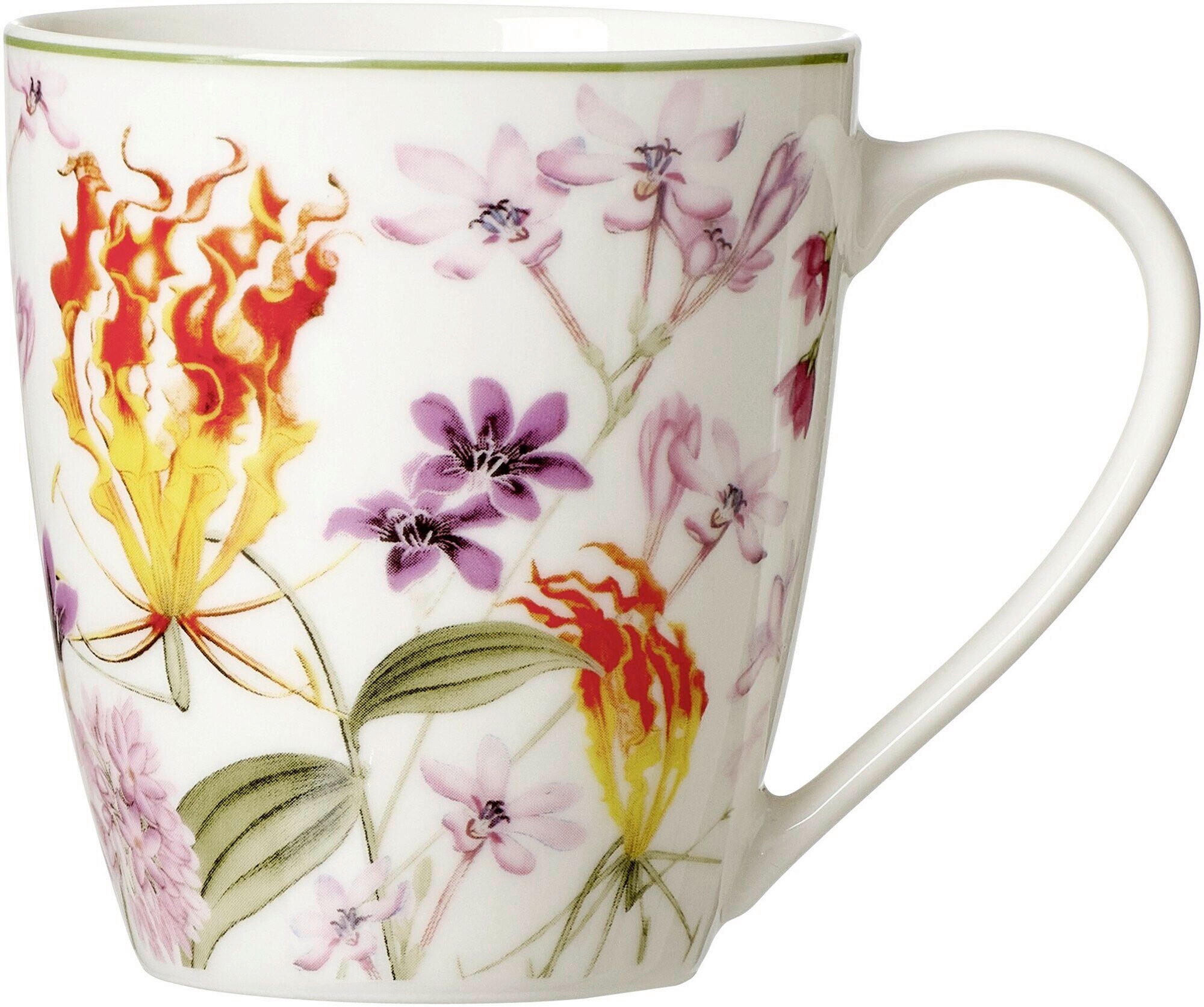 Ceașcă 350 ml  - galben/alb, Trend, ceramică (12/9/10cm) - Ritzenhoff Breker