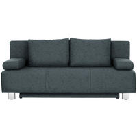 ZOFA S POSTELJNO FUNKCIJO,  antracit tekstil  - barve kroma/antracit, Design, kovina/tekstil (197/88/89cm) - Xora