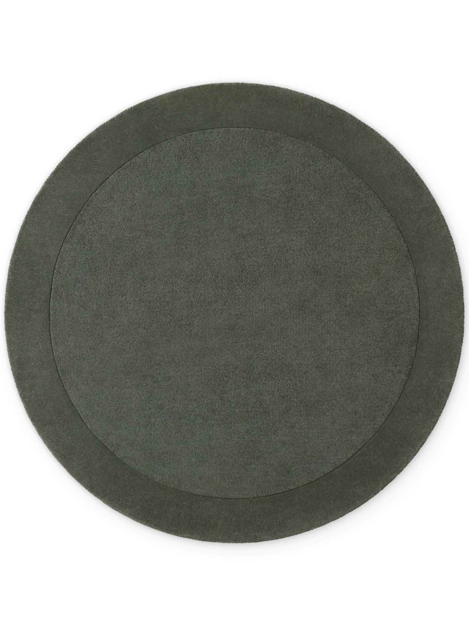 WOLLTEPPICH 200 cm Dunkelgrün rund  - Dunkelgrün, KONVENTIONELL, Textil (200cm) - Villeroy & Boch