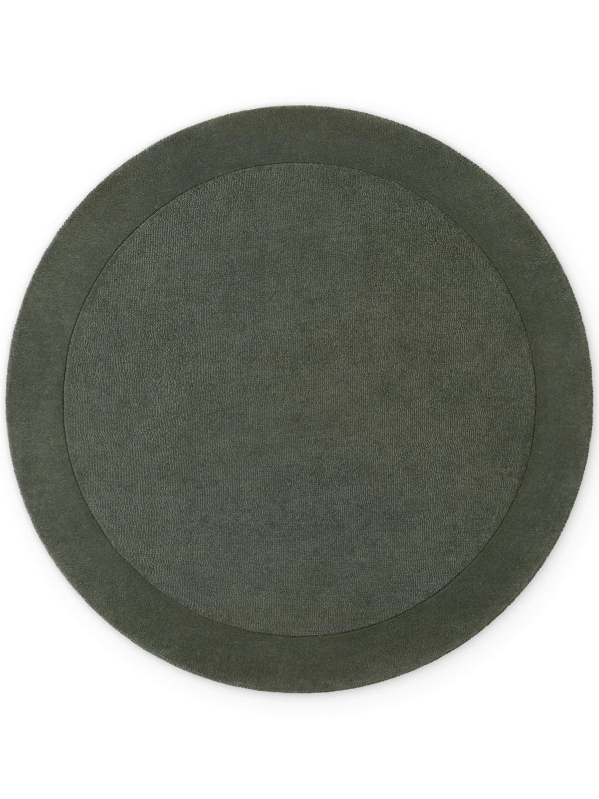 WOLLTEPPICH 200 cm Dunkelgrün rund  - Dunkelgrün, KONVENTIONELL, Textil (200cm) - Villeroy & Boch