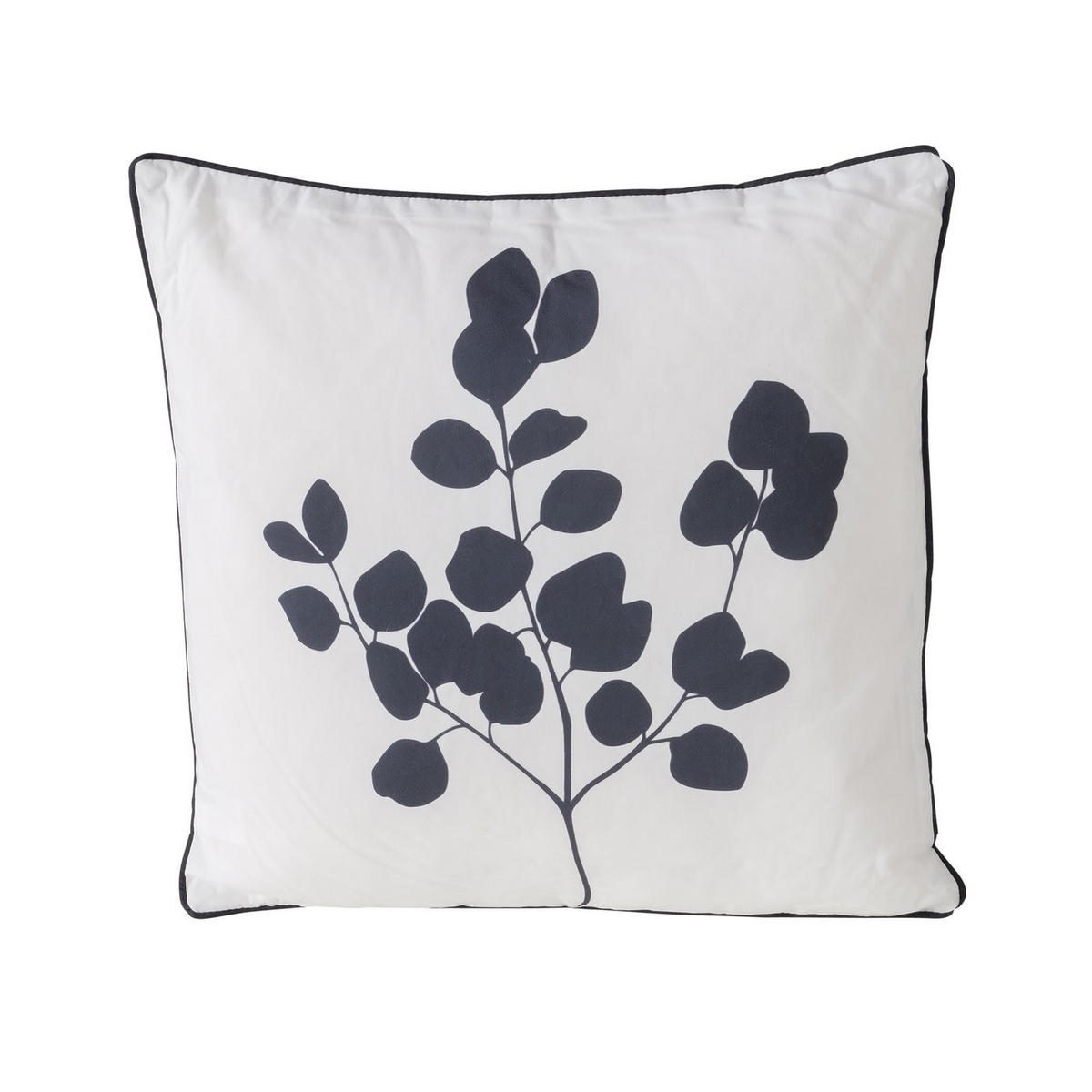 ZIERKISSEN  45/45 cm   - Schwarz/Weiß, Basics, Textil (45/45cm)