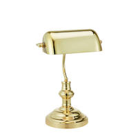 TISCHLEUCHTE BANKERS 22,5/42/25 cm   - Messingfarben, Design, Glas/Metall (22,5/42/25cm) - Markslöjd