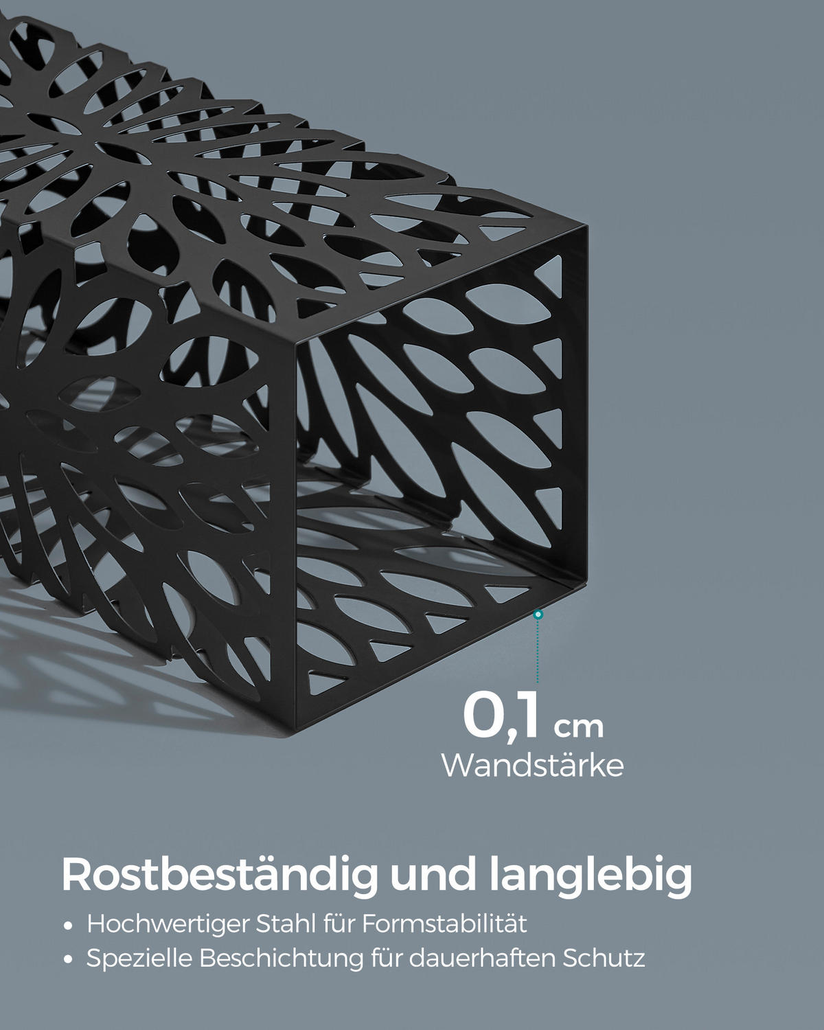 SCHIRMSTÄNDER Metall Schwarz  - Schwarz, Basics, Metall (15,5/41/15,5cm)