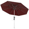SONNENSCHIRM 315 cm Bordeaux  - Bordeaux/Silberfarben, KONVENTIONELL, Textil/Metall (315/315cm) - KNIRPS