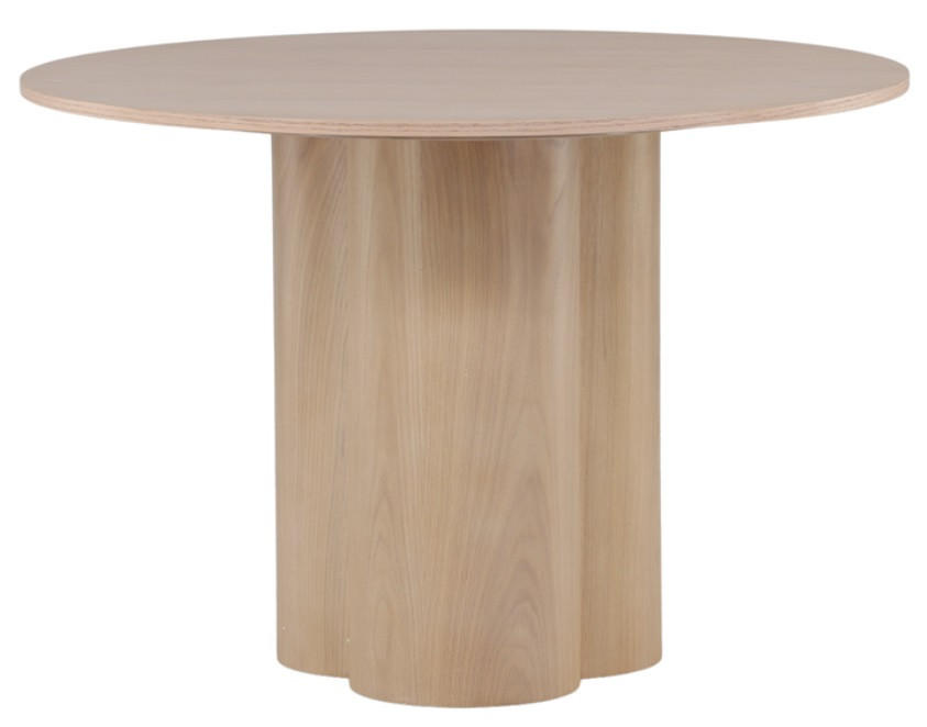 COUCHTISCH Eiche 80/80/45 cm rund Weiß  - Weiß, Design, Holz (80/80/45cm) - Livetastic