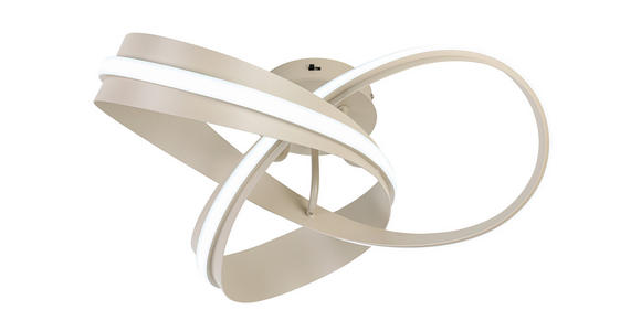 LED-DECKENLEUCHTE Orilo 52/22 cm  - Sandfarben, Design, Kunststoff/Metall (52/22cm) - Novel