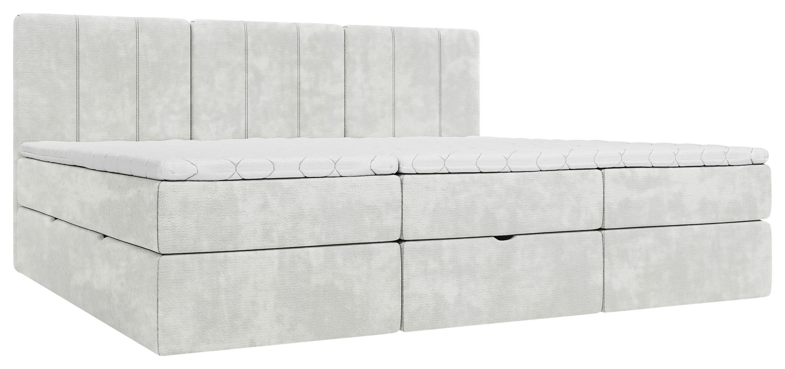 FAMILIENBETT - Creme/Schwarz, Design, Holzwerkstoff/Kunststoff (210/200cm) - Esposa