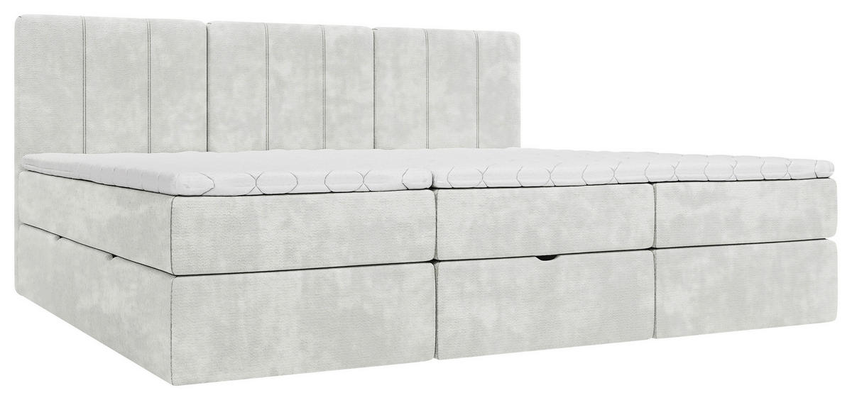 FAMILIENBETT - Creme/Schwarz, Design, Holzwerkstoff/Kunststoff (210/200cm) - Esposa