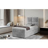 BOXBETT 90/200 cm  in Hellgrau  - Silberfarben/Hellgrau, Modern, Holz/Kunststoff (90/200cm) - MID.YOU