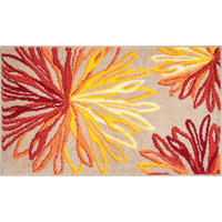 BADTEPPICH Art Orange, Beige 70/120 cm  - Beige/Orange, Basics, Kunststoff/Textil (70/120cm) - Grund